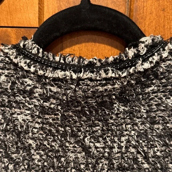 Zara Black and White Textured Cardigan - Picture 9 of 10